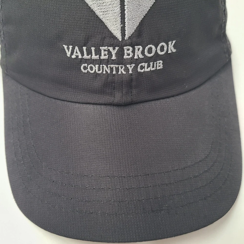 Valley Brook Country Club Hat Adjustable Ouray Black Gray Golf Course Canonsburg